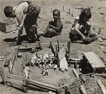 JOHN COLLIER JR. (1913-1992) Surveyor * Juan Martinez s children playing ranching.